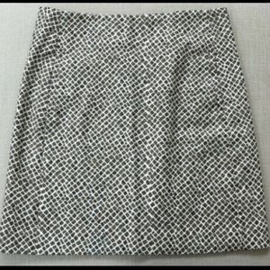 Ann Taylor Loft Pencil Geometric Skirt, Size 0